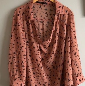 Sheer Bird Blouse